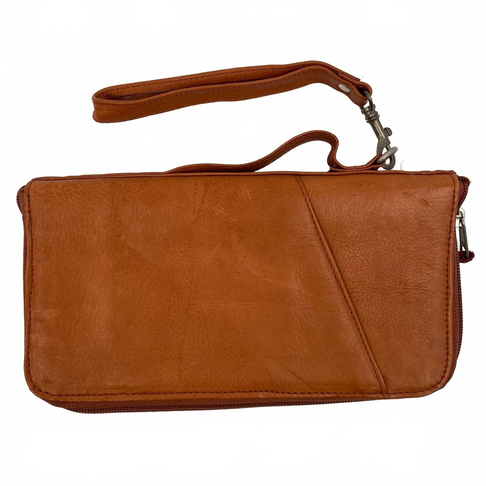 Canyon Outback Cognac Leather Wallet | OS Regular Clutch Travel Wallet